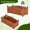 Elevated Fir Wood Raised Garden Bed with Drainage Holes Large Planting Area for Flowers and Herbs